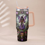Beautiful Witch - Personalized Witch Tumbler With Plush Charm