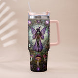 Beautiful Witch - Personalized Witch Tumbler With Plush Charm