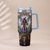 Beautiful Witch - Personalized Witch Tumbler With Plush Charm