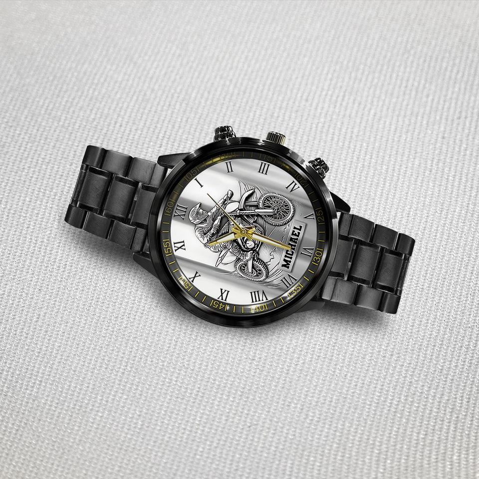 Metalic Dirt Bike/ Motocross - Personalized Dirt Bike Hand Watch