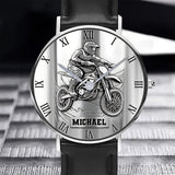 Metalic Dirt Bike/ Motocross - Personalized Dirt Bike Hand Watch