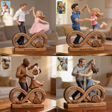 Custom Any Photo Dad & Daughter - Personalized Father Custom Shaped Wood Plaque
