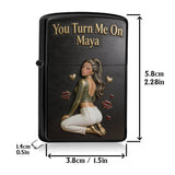You Turn Me On - Personalized Spicy Couple Lighter