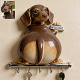 Welcome Home - Personalized Dog Custom Shaped Hanging Rack