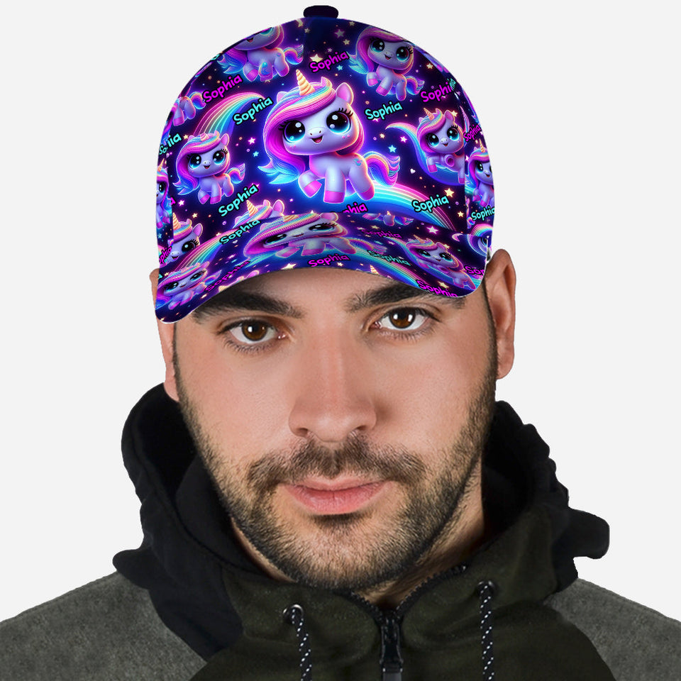 Beautiful Glowing Pattern - Personalized Kid Classic Cap