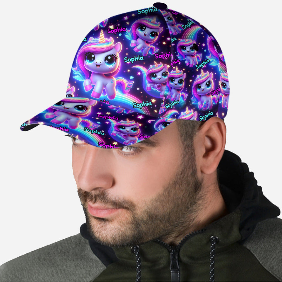 Beautiful Glowing Pattern - Personalized Kid Classic Cap
