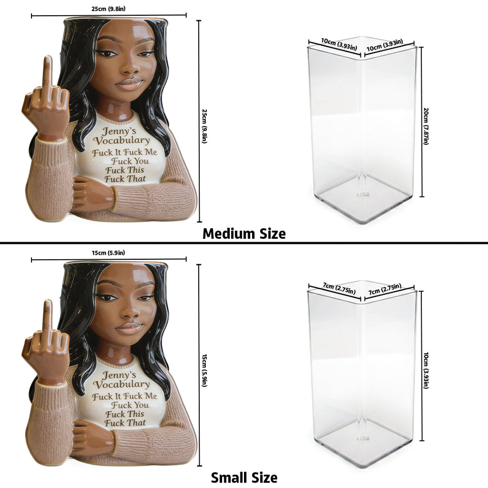Your Vocabulary - Personalized Colleague Acrylic Pot