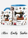Stunning Sewing Machine - Personalized Sewing Accent Mug