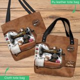 Stunning Sewing Machine - Personalized Sewing Tote Bag