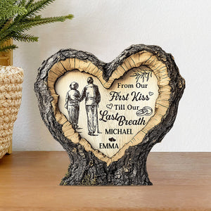 From Our First Kiss - Personalized Couple Custom Shaped Acrylic Plaque