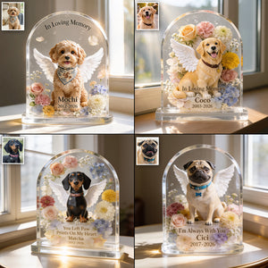 In Loving Memory - Personalized Dog Custom Shaped Acrylic Plaque