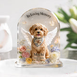 In Loving Memory - Personalized Dog Custom Shaped Acrylic Plaque