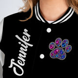 Dog Mom - Personalized Dog Varsity Jacket