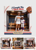 I Caught The Best Mom - Personalized Baseball Custom Shaped Acrylic Plaque