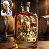 Unique Gift For Father's Day - Personalized Father Wine Bottle
