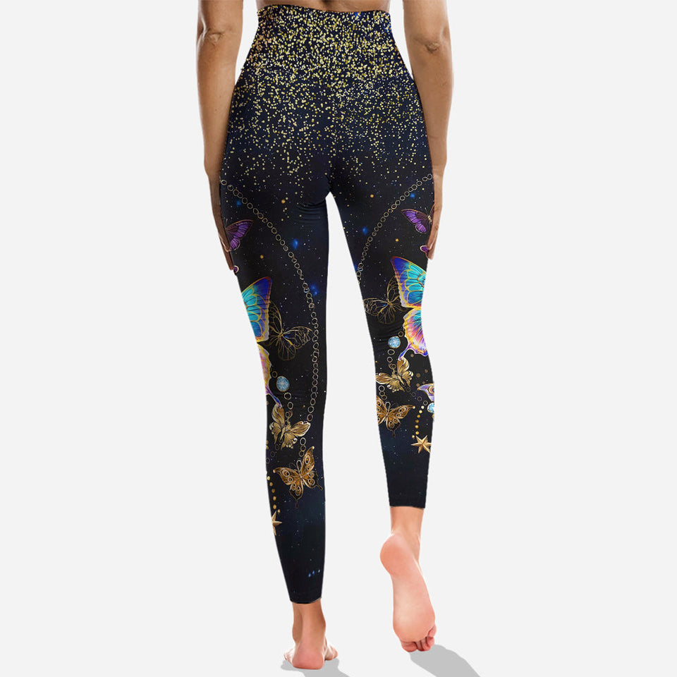 Beautiful Butterfly - Personalized Butterfly Hoodie and Leggings