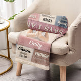 God Says You Are - Personalized Christian Blanket