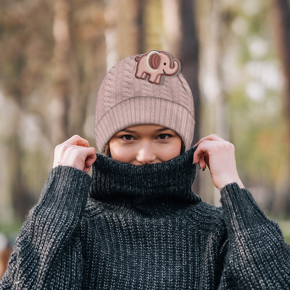 Baby Winter - Personalized Kid Beanie Hat With Patches