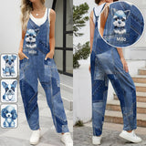 Love My Dog - Personalized Dog Loose-Fit Overalls/ Rompers