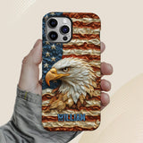 Strong Eagle - Personalized Bald Eagle Full Print Phone Case