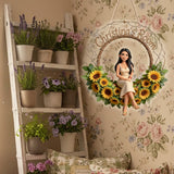 Floral Welcome Sign - Personalized Birth Month Flower LED Light Acrylic Sign