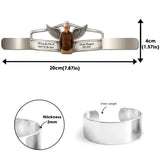 I’ll Carry You With Me Until I See You Again - Personalized Memorial Cuff Bracelet With Card Box