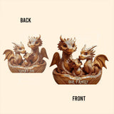 Our Family - Personalized Dragon Custom Shaped Acrylic Plaque
