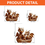 Our Family - Personalized Dragon Custom Shaped Acrylic Plaque