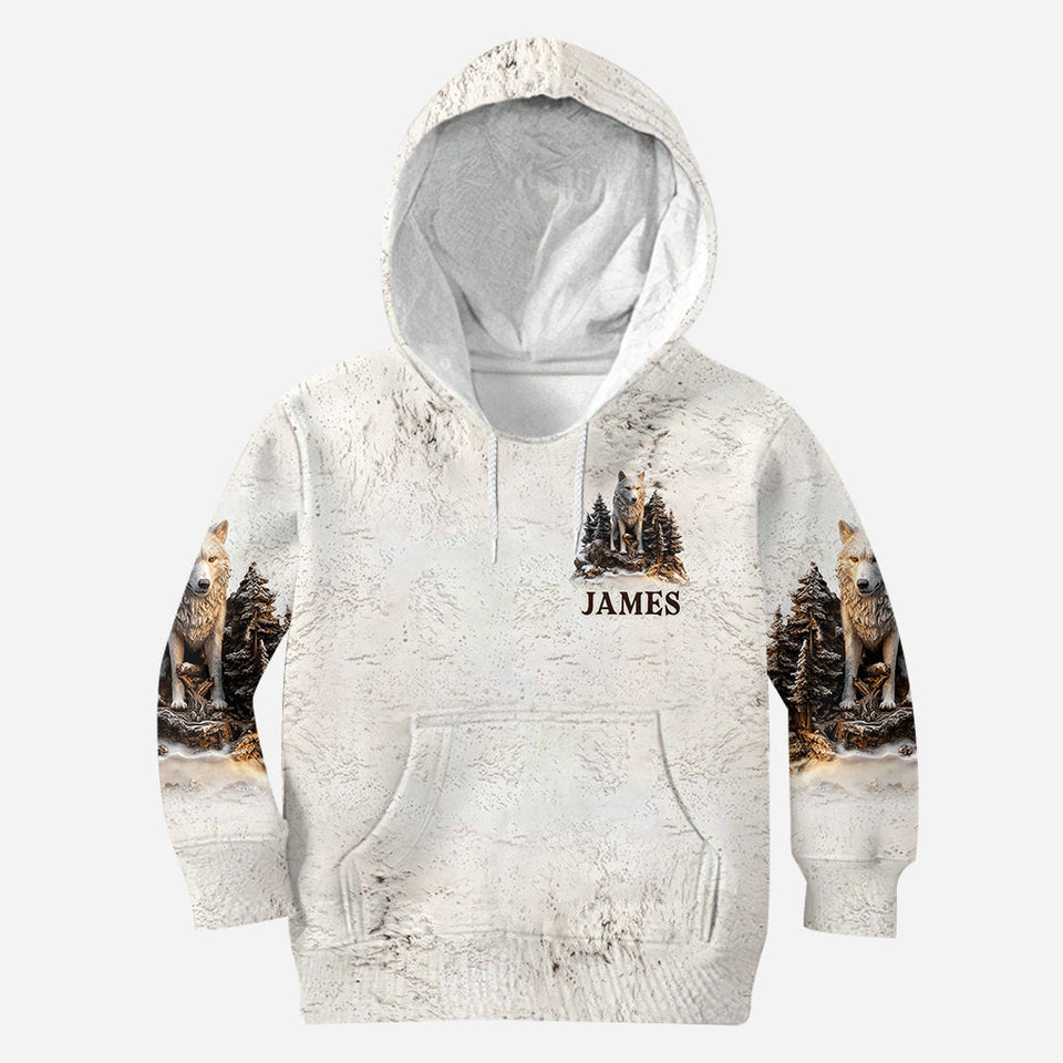 Papa Wolf Pack - Personalized Father All Over Shirt