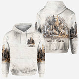 Papa Wolf Pack - Personalized Father All Over Shirt