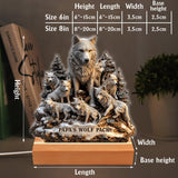 Papa's Wolf - Personalized Father Custom Shaped Acrylic Plaque