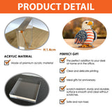 Stars And Stripes - Personalized Bald Eagle Custom Shaped Acrylic Plaque