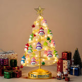 Snowman Family Gift - Personalized Family Acrylic LED Night Light