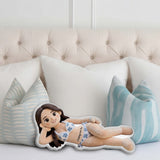 Romantic & Naughty - Personalized Spicy Couple Faux Fur Shaped Pillow