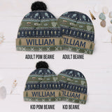Hooked on Fishing - Personalized Fishing Beanie Hat
