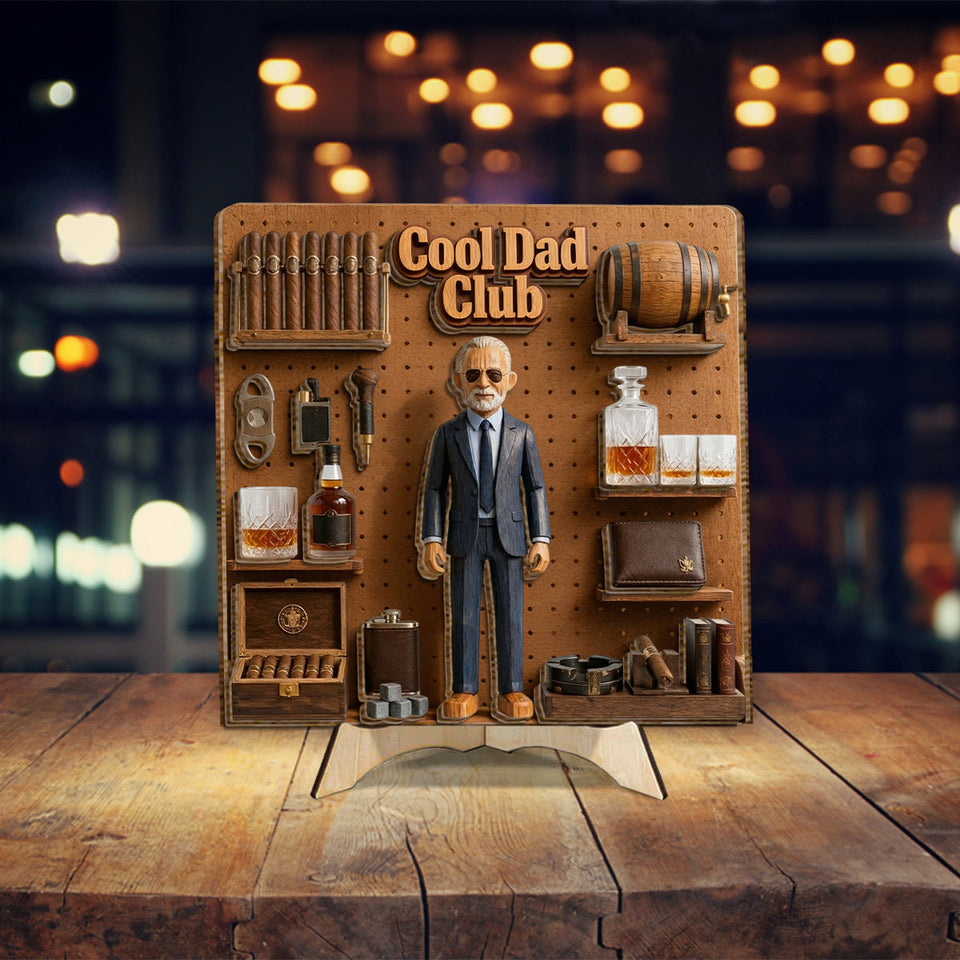 Whiskey & Cigar Lovers - Personalized Whisky 2 Layered Wood Sign / Wood Plaque