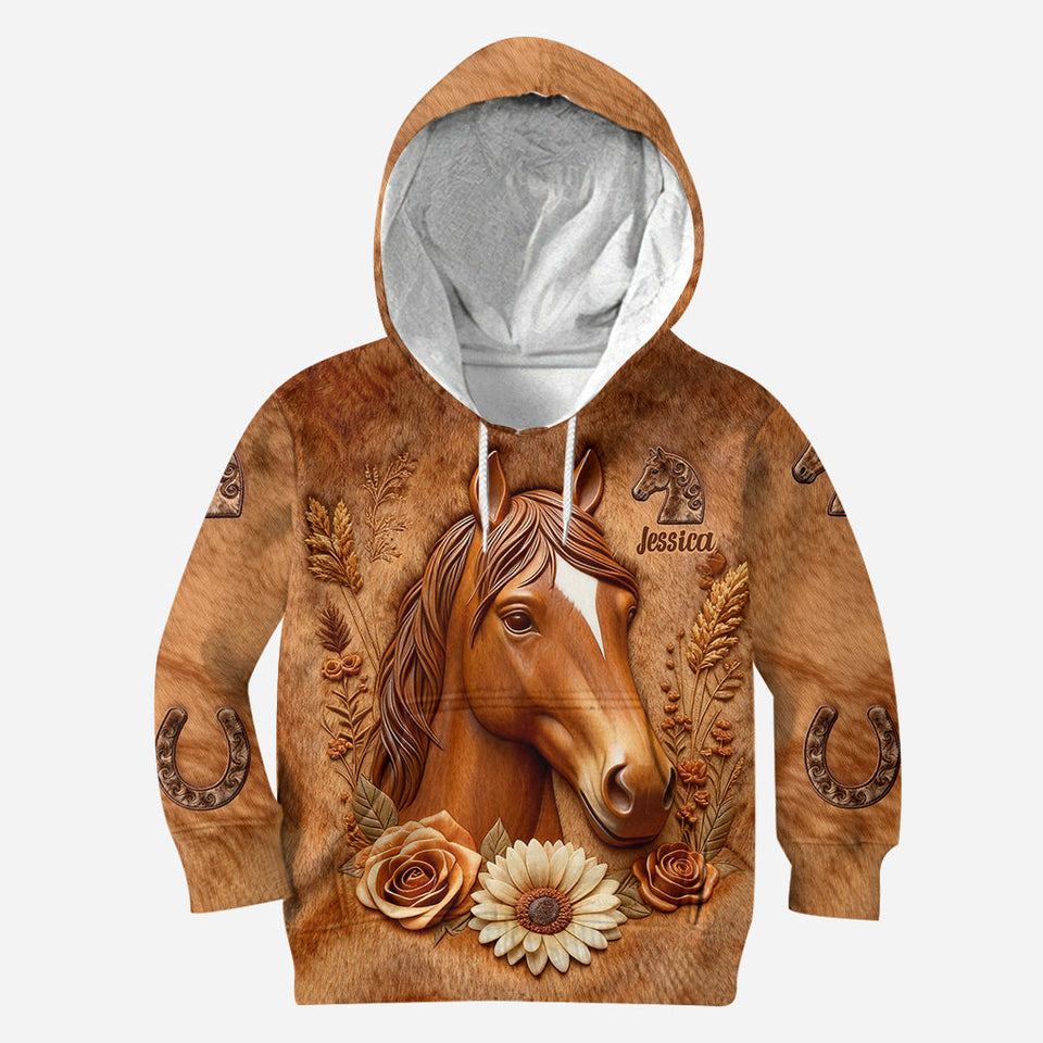 Love Horse - Personalized Horse Hoodie and Leggings