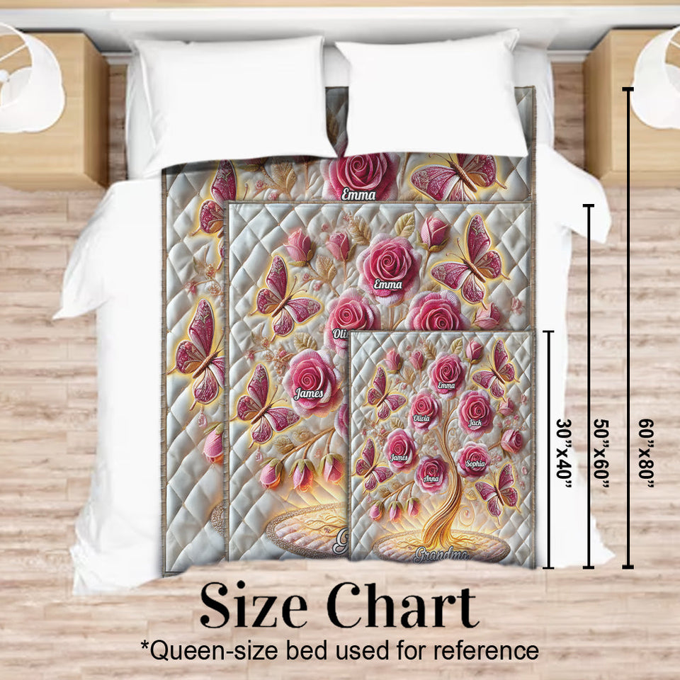 My Garden Gift For Mom, Grandma - Personalized Mother Blanket