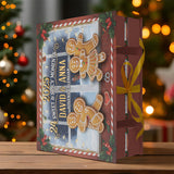 I Love You - Personalized Couple Folded Advent Calendar With Ornaments
