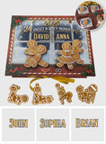 I Love You - Personalized Couple Folded Advent Calendar With Ornaments