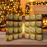 Highland Cow Advent Calendar 2025 - Highland Cow Folded Advent Calendar With Ornaments