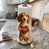 Dog Leash Holder - Personalized Dog Paper Towel Stand