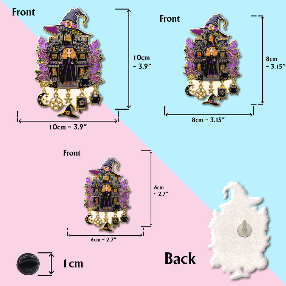 Beautiful Witch - Personalized Witch Pin