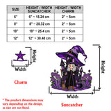 Beautiful Witch - Personalized Witch Window Hanging Suncatcher With Charms