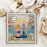 Je sais que tu me manques - Plaque commémorative personnalisée en bois double couche