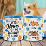We're Yours - Personalized Dog Accent Mug