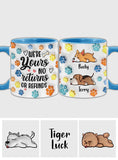 We're Yours - Personalized Dog Accent Mug