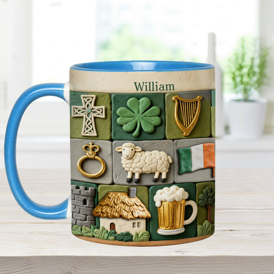 Irish Heritage - Personalized Irish Accent Mug & Coaster