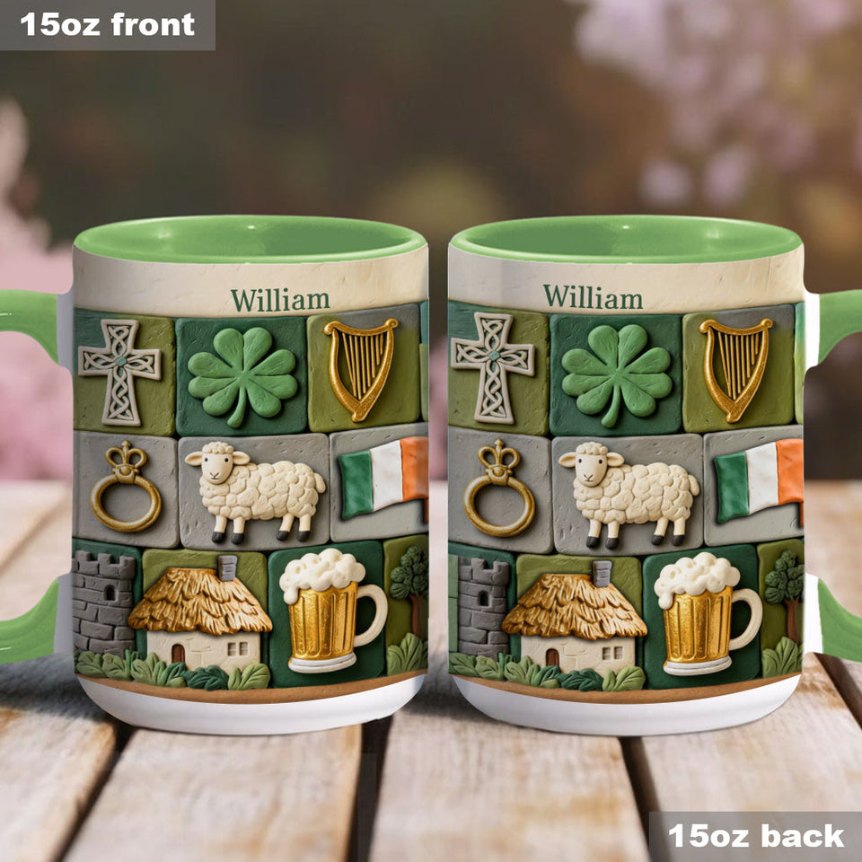 Irish Heritage - Personalized Irish Accent Mug & Coaster
