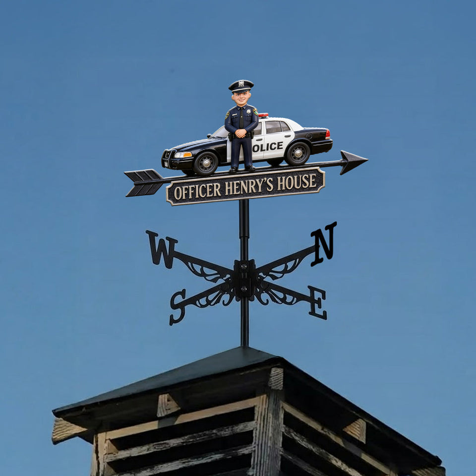 Proud Police Officer - Personalized Police Officer Weather Vane